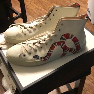 Gucci Kingsnake Leather Hightops